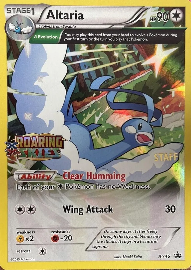 XY Black Star Promos Altaria [Staff] Pokémon card