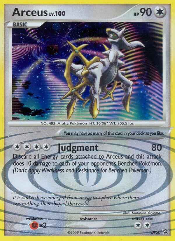 Promo Arceus Pokémon card