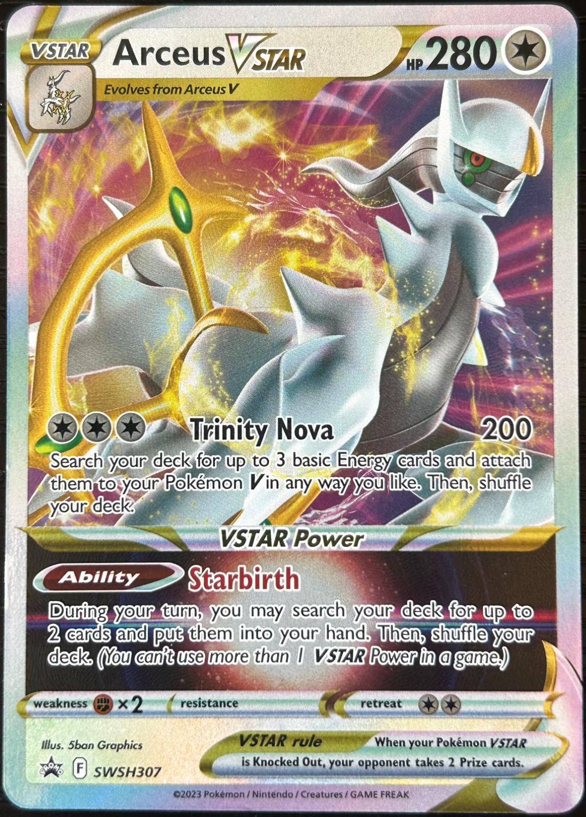 Promo Arceus VStar Pokémon card