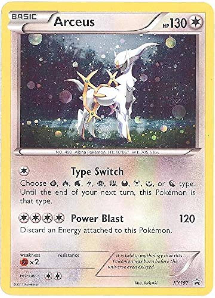 Promo Arceus Pokémon card