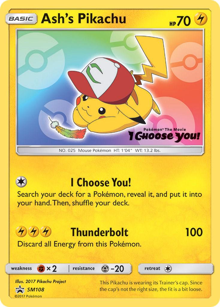 Promo Ash's Pikachu Pokémon card