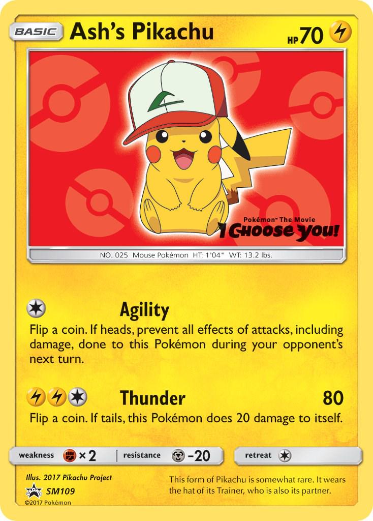 Promo Ash's Pikachu Pokémon card