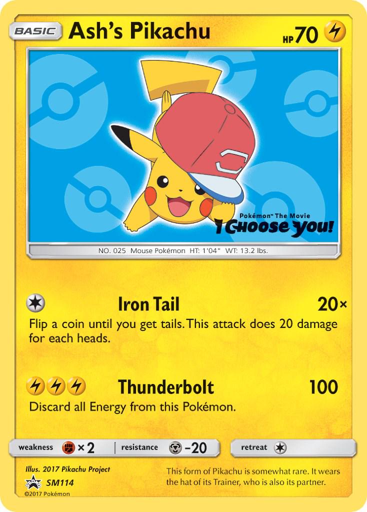 Promo Ash's Pikachu Pokémon card