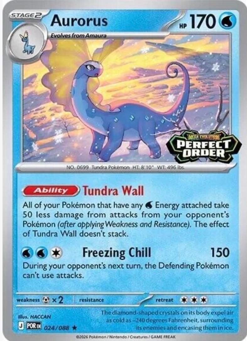 Promo Aurorus [Stamped] Pokémon card