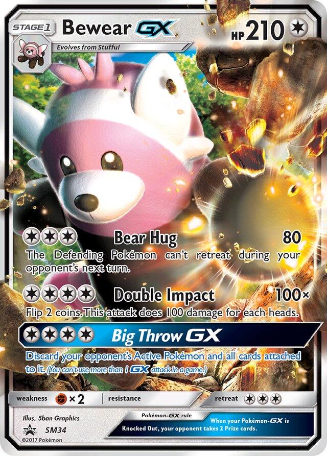 Promo Bewear GX Pokémon card