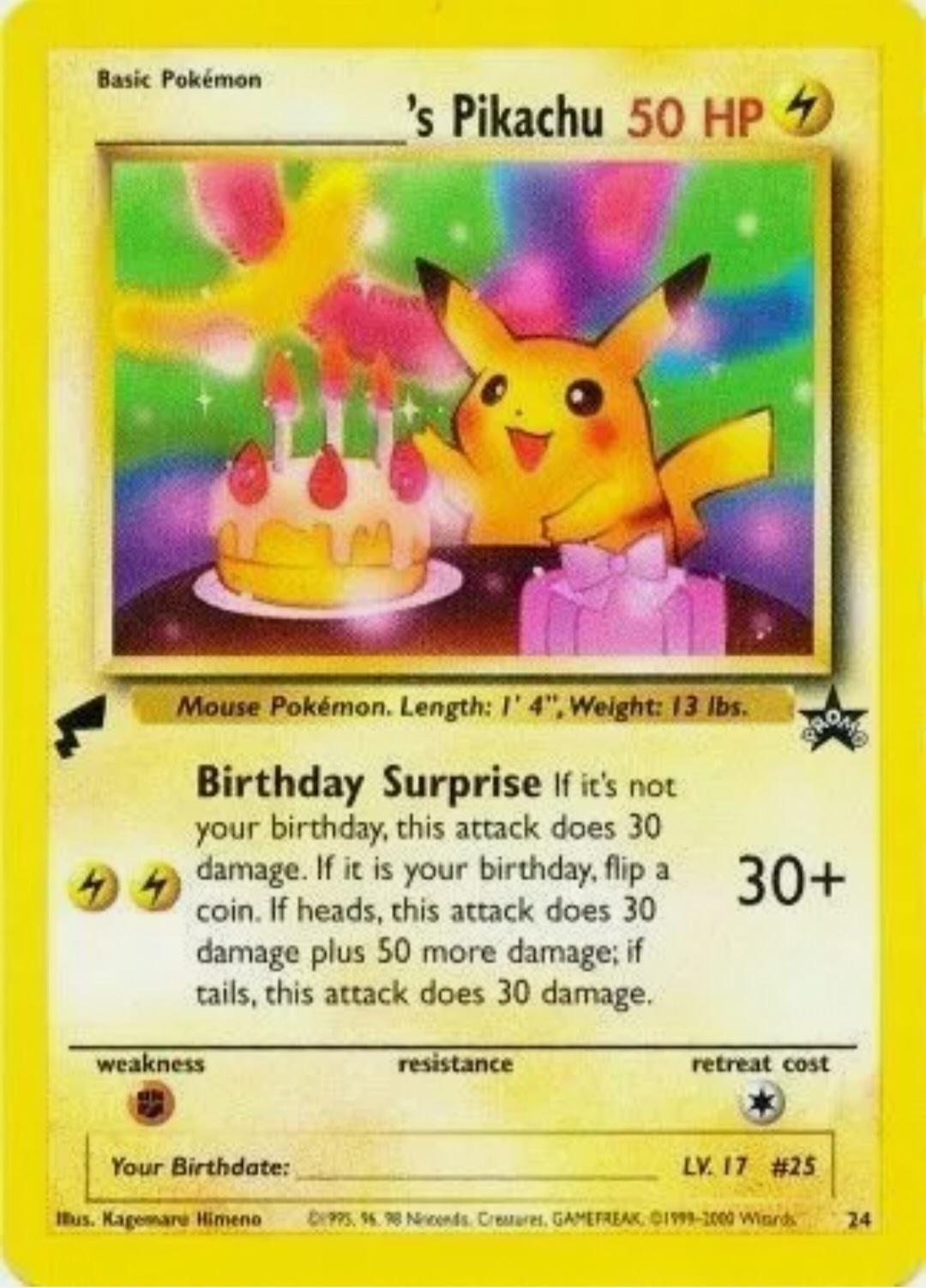 Promo Birthday Pikachu [World-Collection] Pokémon card