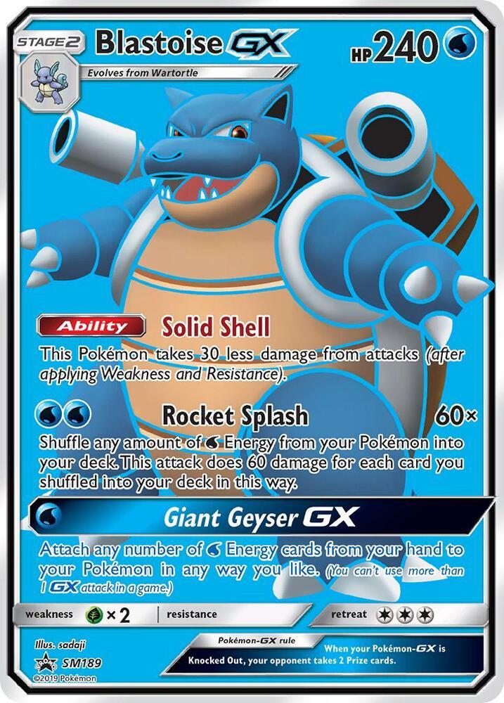 Promo Blastoise GX Pokémon card
