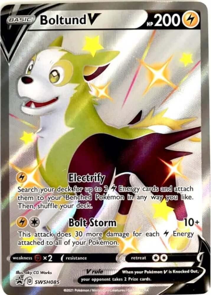 Promo Boltund V Pokémon card