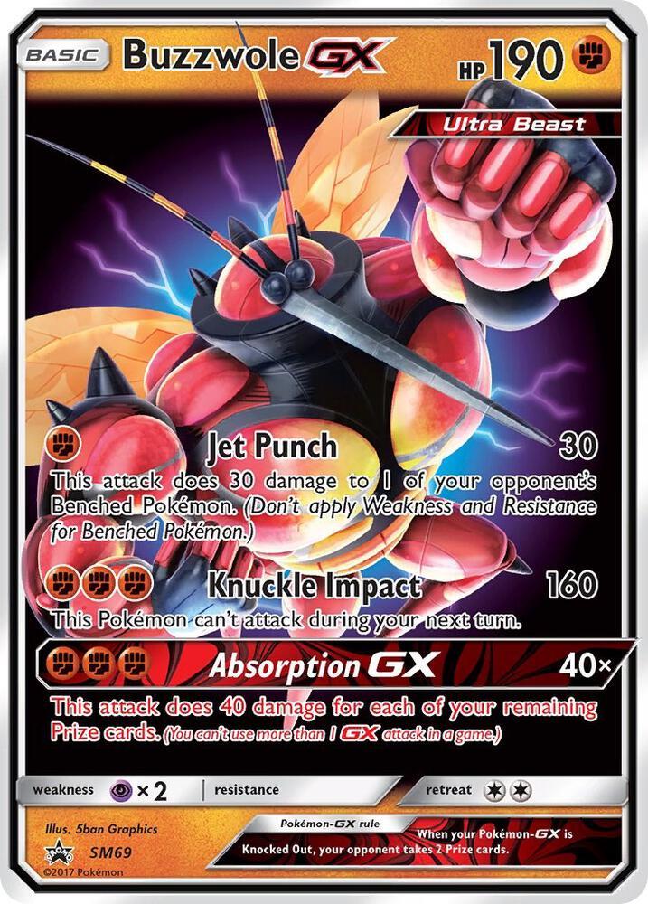 Promo Buzzwole GX Pokémon card