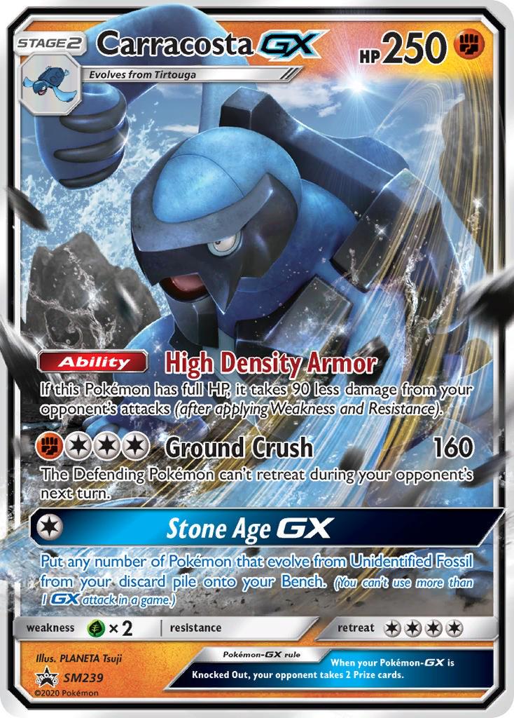 Promo Carracosta GX Pokémon card