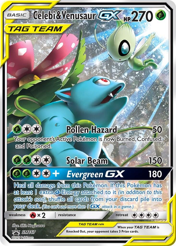 Promo Celebi & Venusaur GX Pokémon card