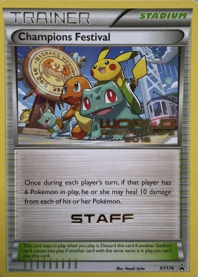 XY Black Star Promos Champions Festival [Staff] Pokémon card