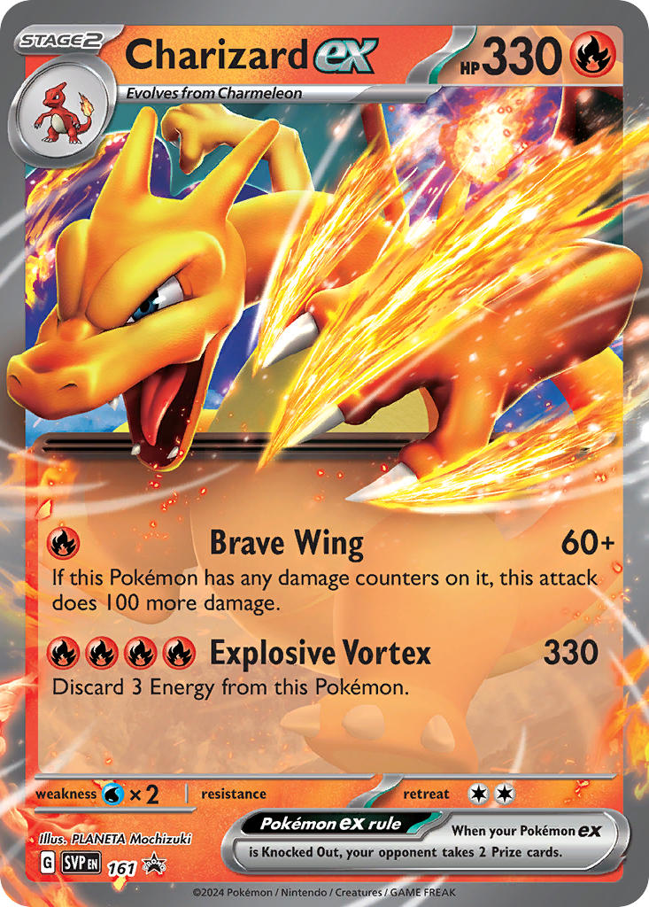 Promo Charizard ex Pokémon card