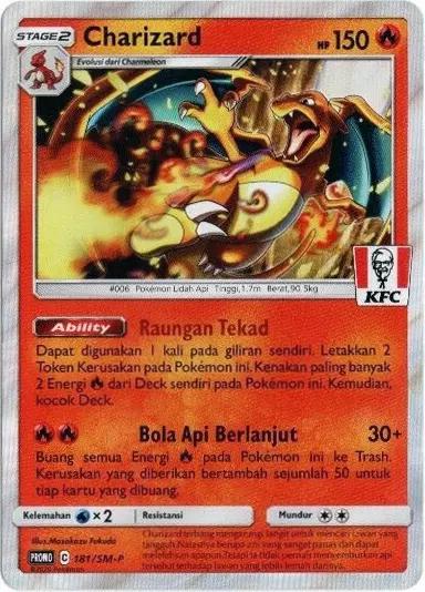 Promo Charizard [Kfc] Pokémon card