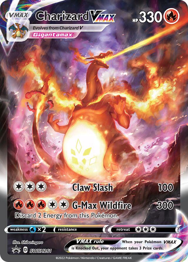 Promo Charizard VMax Pokémon card