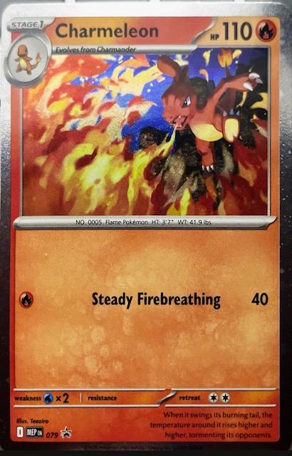 Promo Charmeleon [Chaos-Rising-Black-Star-Promo-Cosmos-Holo] Pokémon card