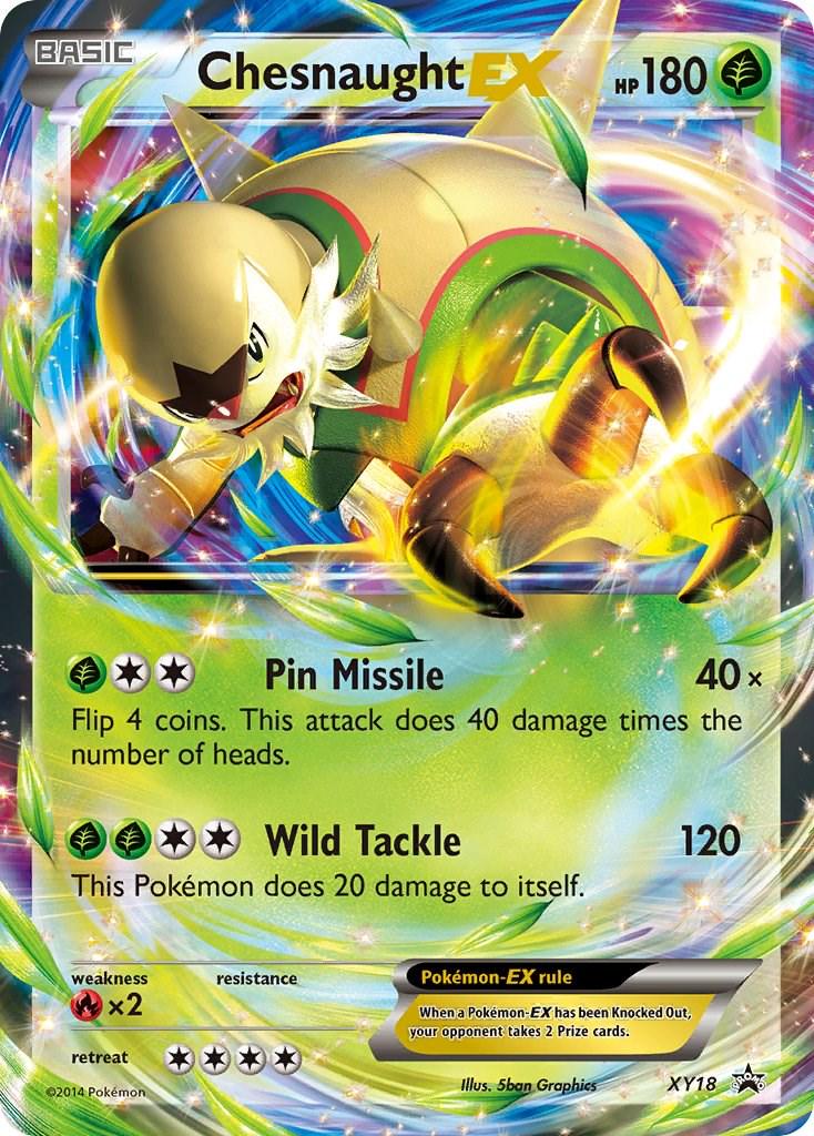 Promo Chesnaught EX Pokémon card
