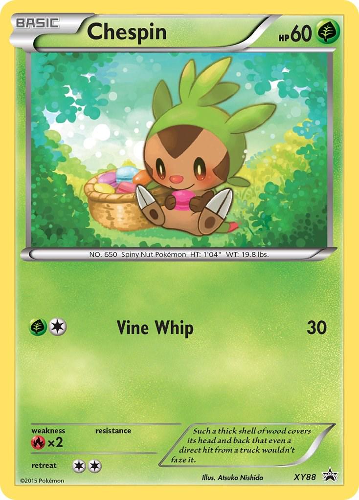 Promo Chespin Pokémon card