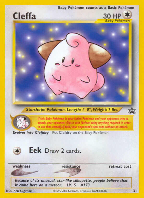 Promo Cleffa Pokémon card