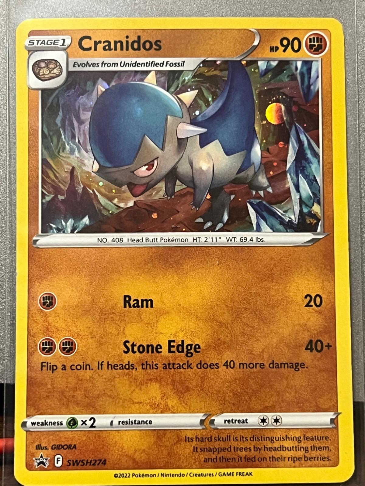 Promo Cranidos Pokémon card