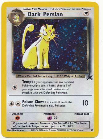 Promo Dark Persian [No-Hp] Pokémon card