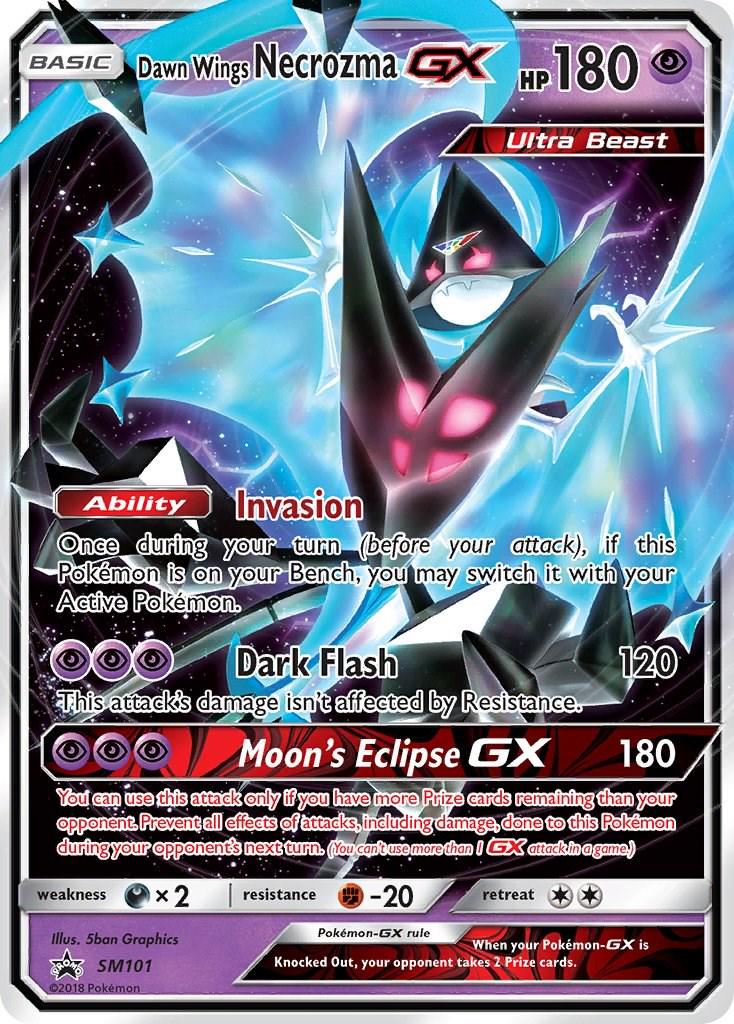 Promo Dawn Wings Necrozma GX Pokémon card