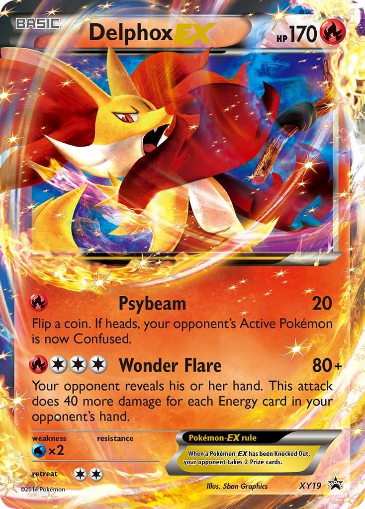 Promo Delphox EX Pokémon card