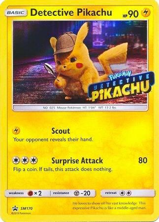 Promo Detective Pikachu [Stamped] Pokémon card