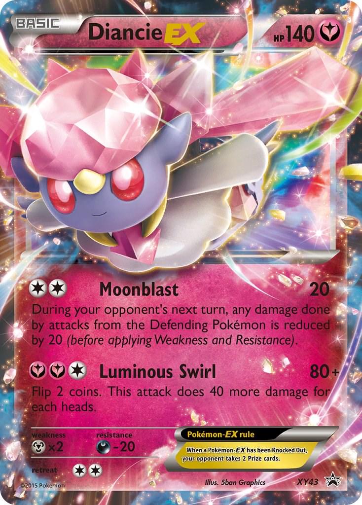 Promo Diancie EX Pokémon card