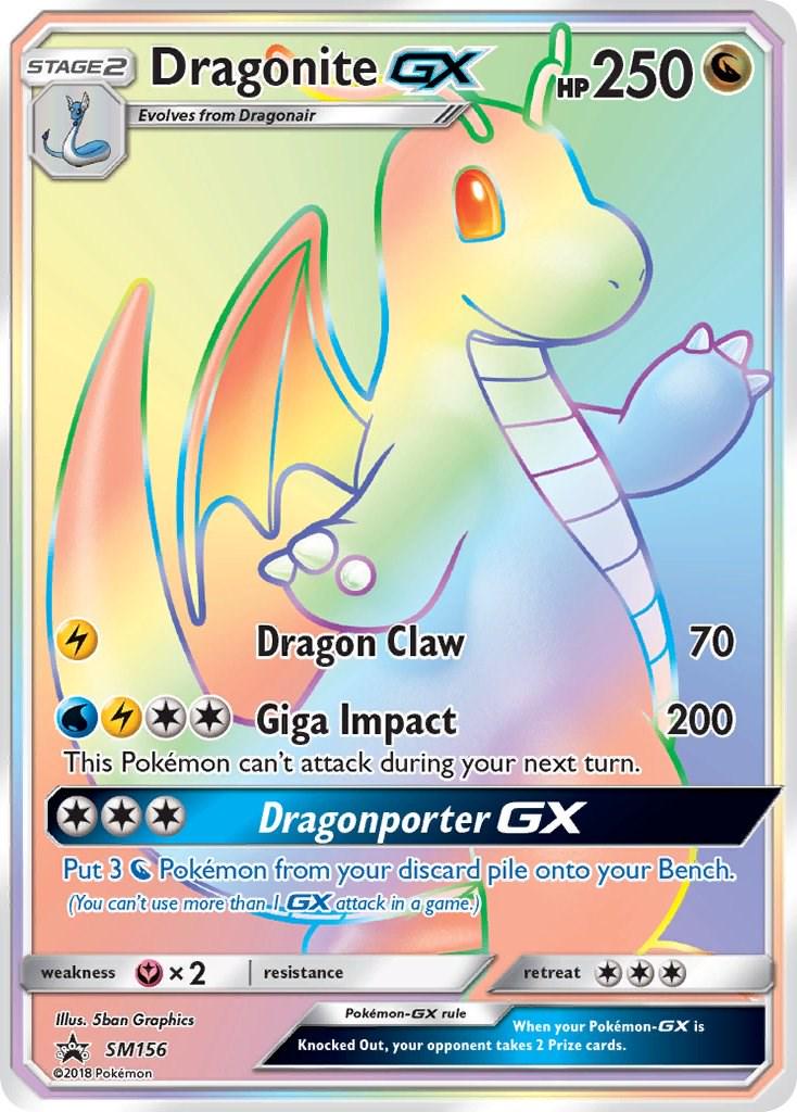 Promo Dragonite GX Pokémon card