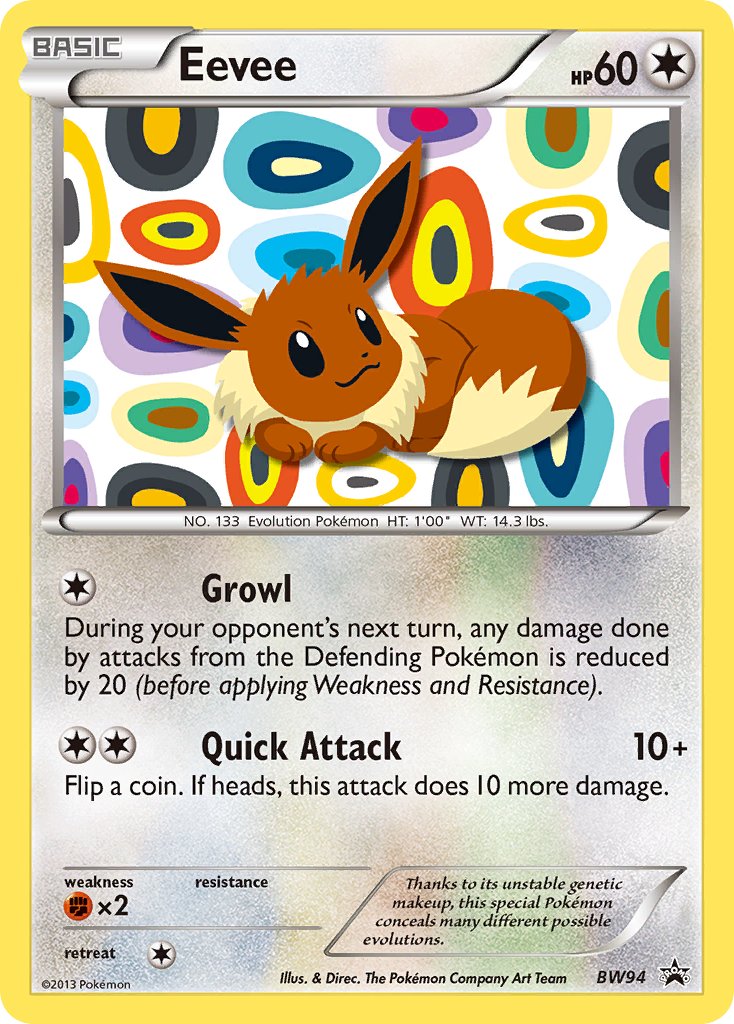 Promo Eevee Pokémon card