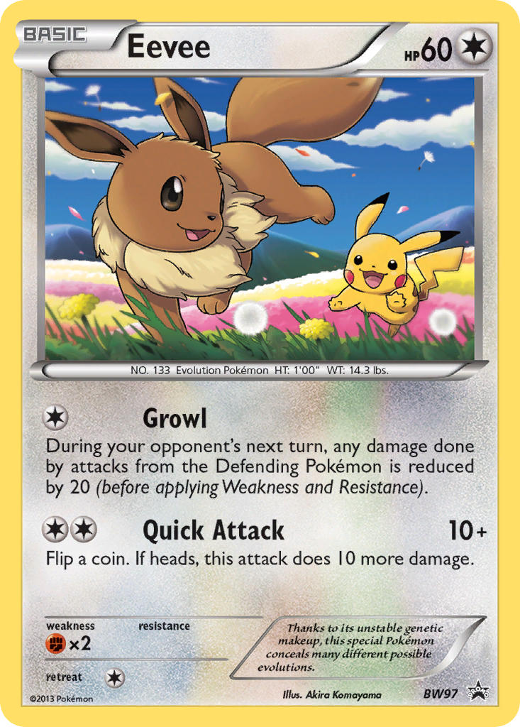 Promo Eevee Pokémon card