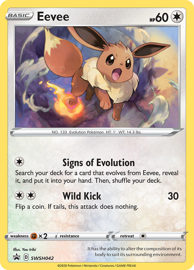 Promo Eevee Pokémon card