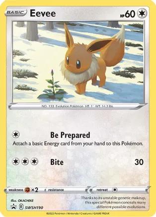 Promo Eevee Pokémon card