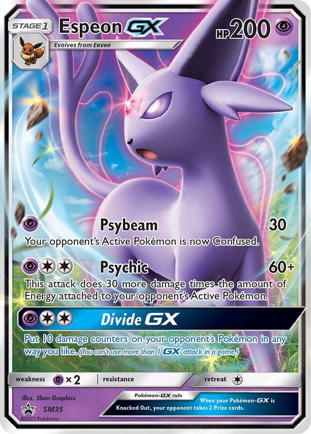 Promo Espeon GX Pokémon card