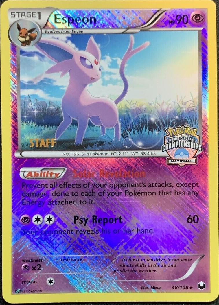 Promo Espeon [National-Championships-Staff] Pokémon card