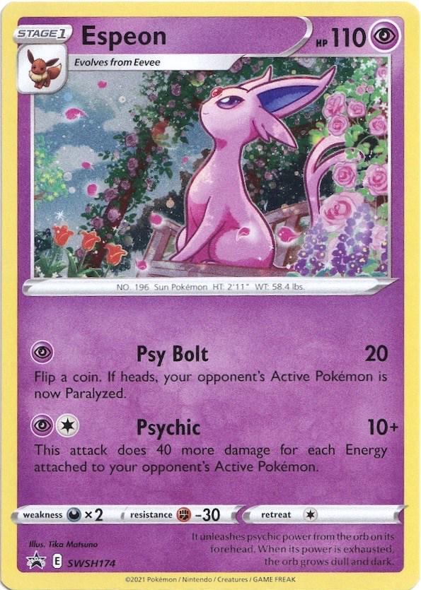 Promo Espeon Pokémon card