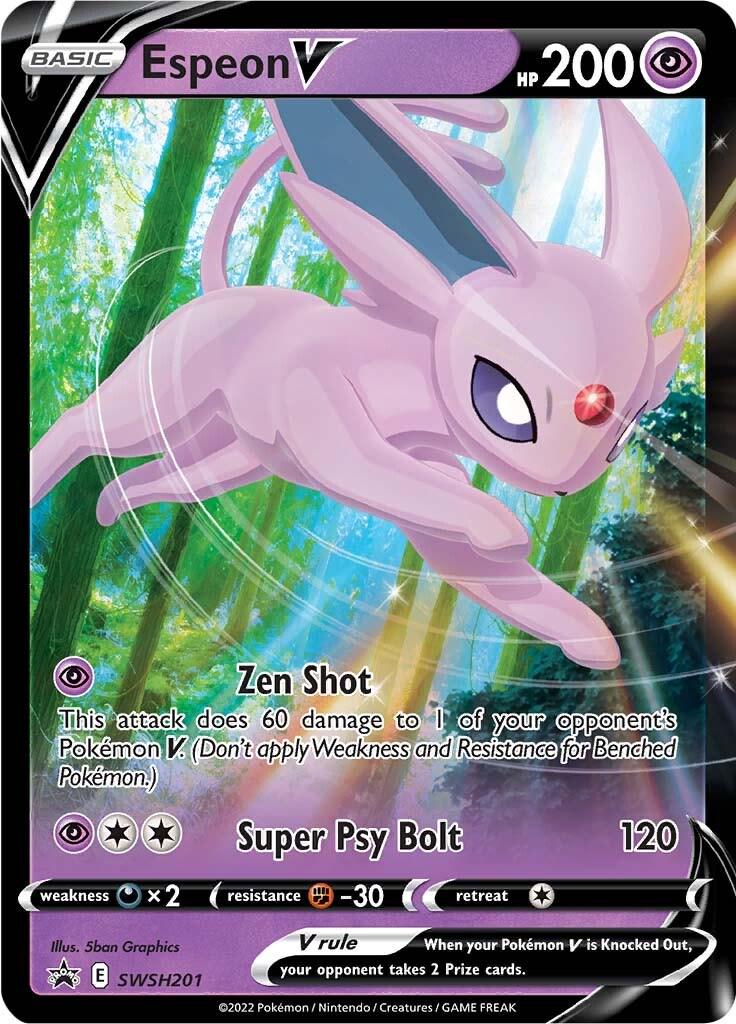 Promo Espeon V Pokémon card