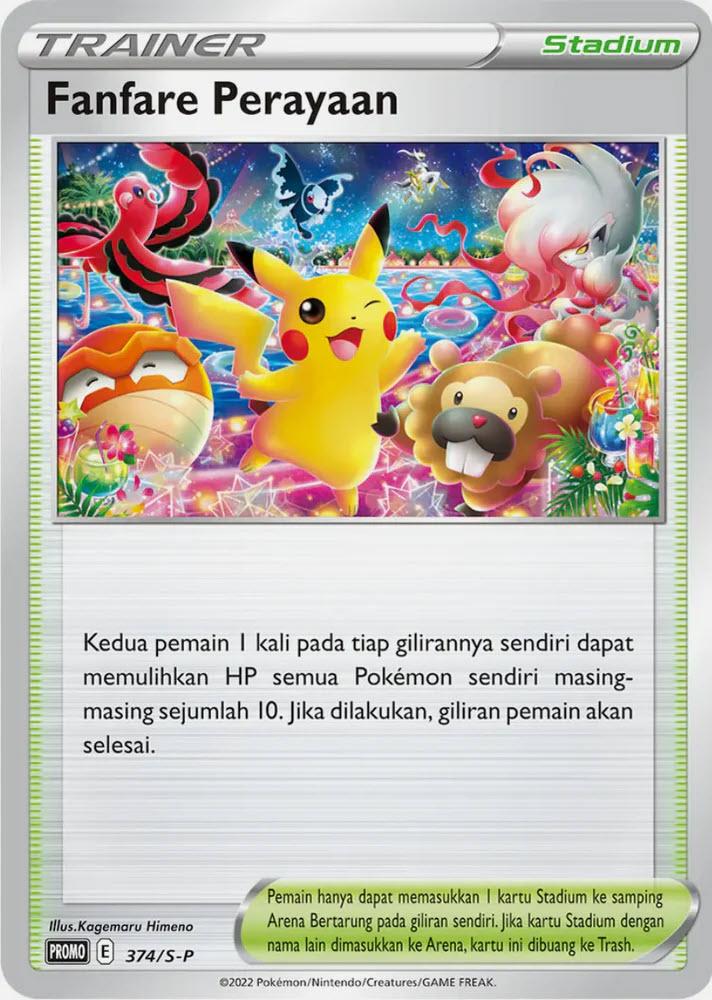 Promo Fanfare Perayaan Pokémon card