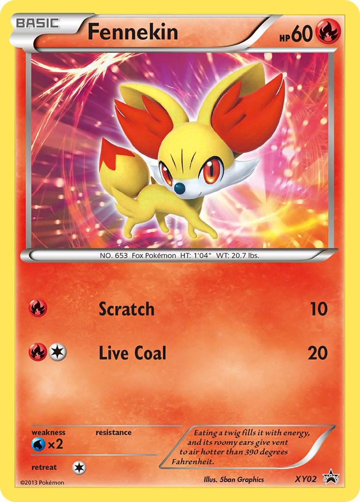 Promo Fennekin Pokémon card