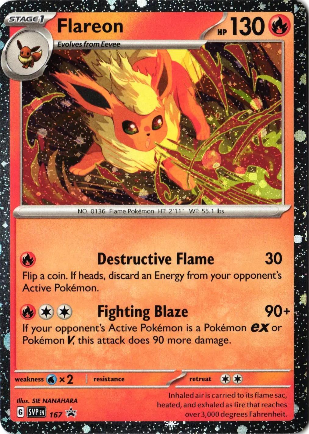 Promo Flareon [Cosmos-Holo] Pokémon card