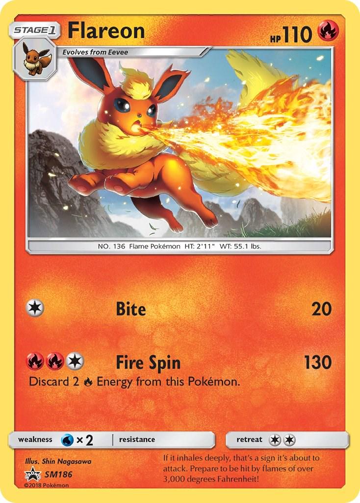 Promo Flareon Pokémon card