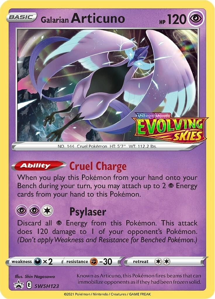 Promo Galarian Articuno Pokémon card