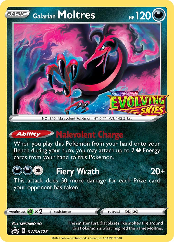 Promo Galarian Moltres Pokémon card