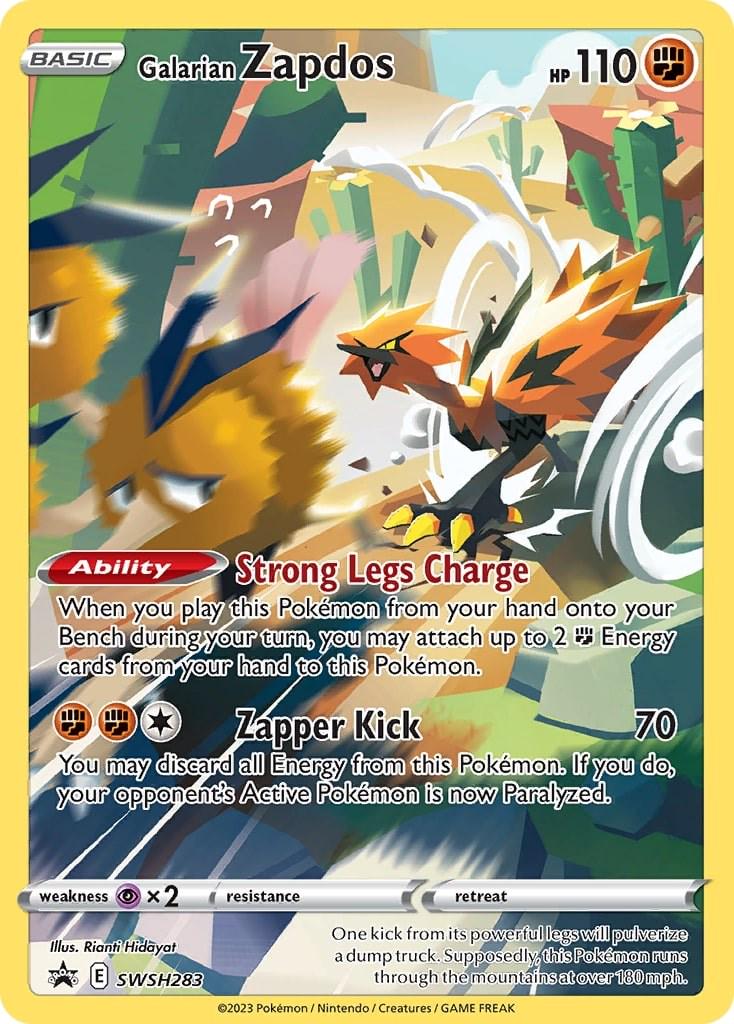 Promo Galarian Zapdos Pokémon card