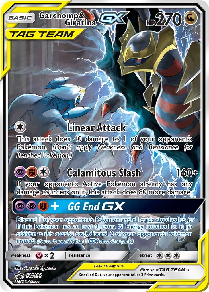 Promo Garchomp & Giratina GX Pokémon card