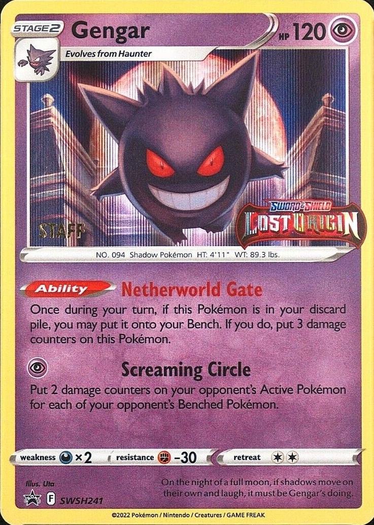 Promo Gengar [Prerelease-Staff] Pokémon card