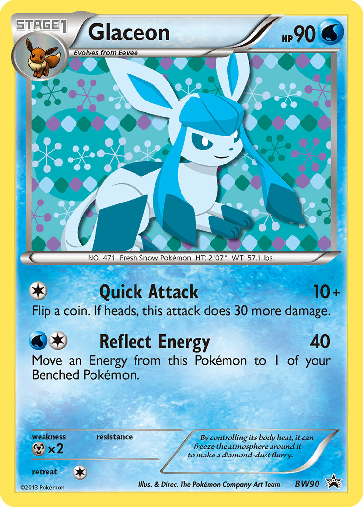 Promo Glaceon Pokémon card
