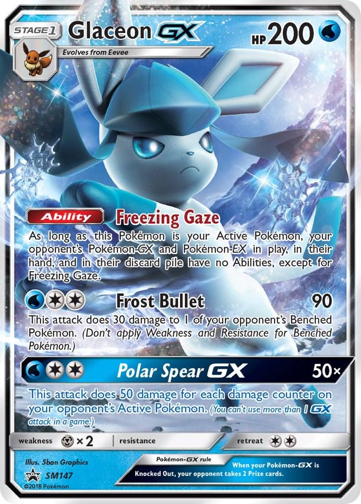 Promo Glaceon GX Pokémon card
