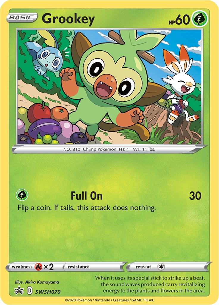 Promo Grookey Pokémon card